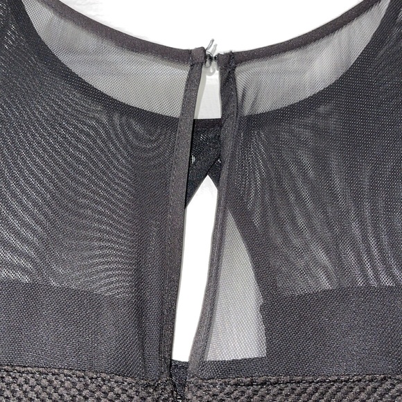 Mesh long sleeve mini dress - Picture 6 of 9